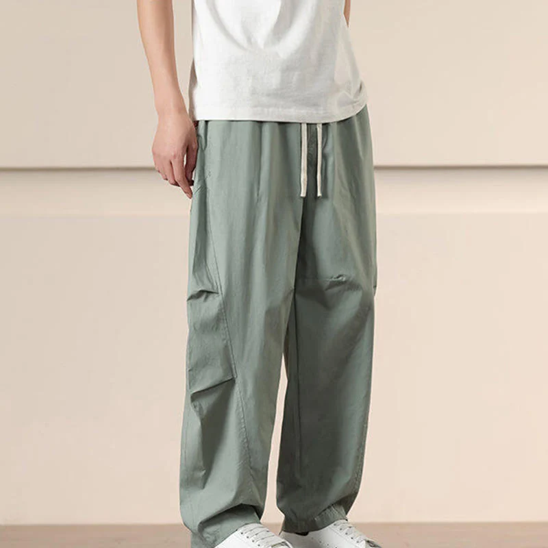 Pantaloni harem da uomo con coulisse e tasche Buddha Stones Commute Spring tinta unita - Image 23