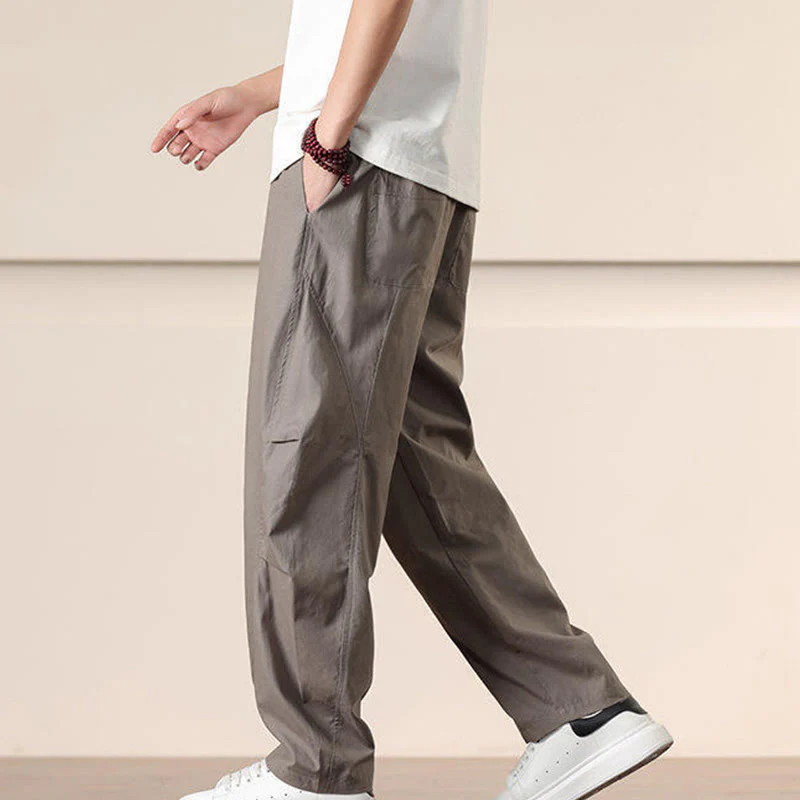 Pantaloni harem da uomo con coulisse e tasche Buddha Stones Commute Spring tinta unita - Image 31