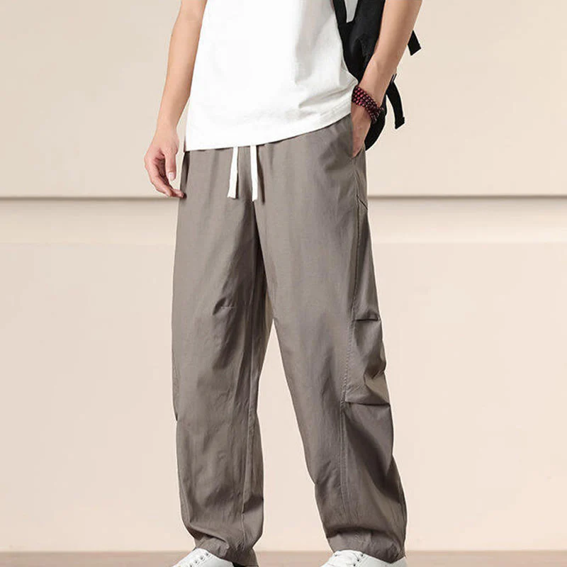 Pantaloni harem da uomo con coulisse e tasche Buddha Stones Commute Spring tinta unita - Image 32