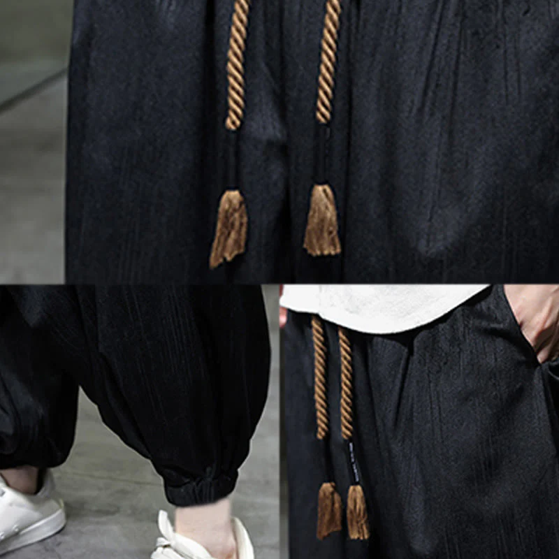 Pantaloni harem da uomo con tasche e coulisse, casual e colorati, adatti a tutti i giorni, con Buddha Stones - Image 10