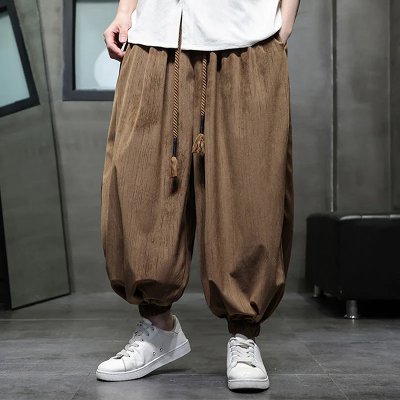 Pantaloni harem da uomo con tasche e coulisse, casual e colorati, adatti a tutti i giorni, con Buddha Stones - Image 11
