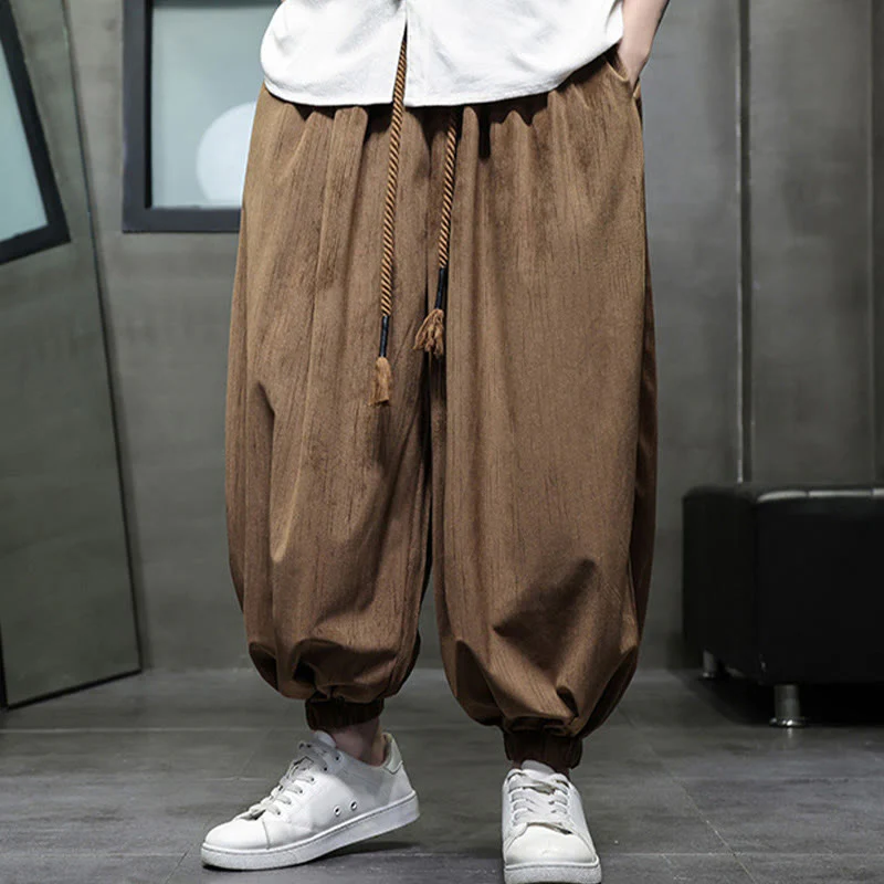 Pantaloni harem da uomo con tasche e coulisse, casual e colorati, adatti a tutti i giorni, con Buddha Stones - Image 13