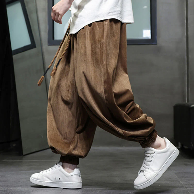 Pantaloni harem da uomo con tasche e coulisse, casual e colorati, adatti a tutti i giorni, con Buddha Stones - Image 14