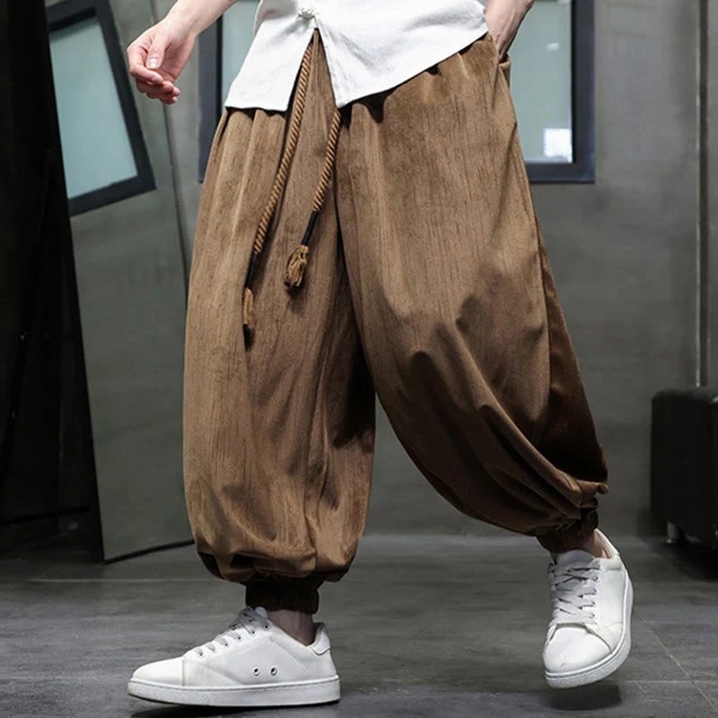 Pantaloni harem da uomo con tasche e coulisse, casual e colorati, adatti a tutti i giorni, con Buddha Stones - Image 15