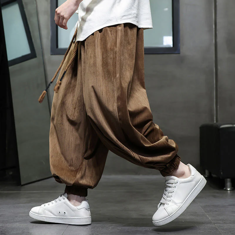 Pantaloni harem da uomo con tasche e coulisse, casual e colorati, adatti a tutti i giorni, con Buddha Stones - Image 18