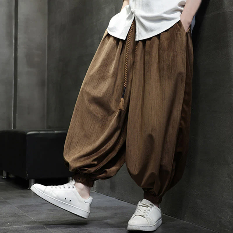 Pantaloni harem da uomo con tasche e coulisse, casual e colorati, adatti a tutti i giorni, con Buddha Stones - Image 19