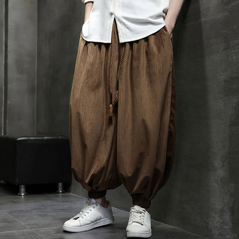 Pantaloni harem da uomo con tasche e coulisse, casual e colorati, adatti a tutti i giorni, con Buddha Stones - Image 20