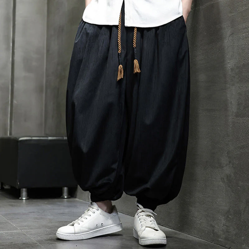 Pantaloni harem da uomo con tasche e coulisse, casual e colorati, adatti a tutti i giorni, con Buddha Stones - Image 3