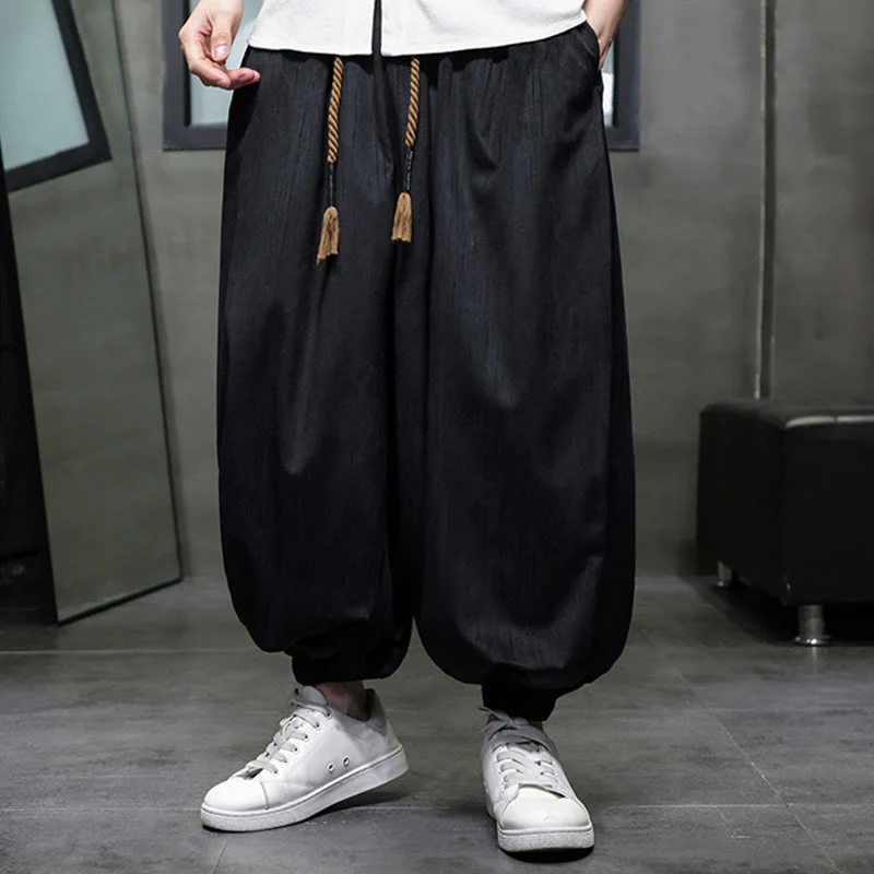 Pantaloni harem da uomo con tasche e coulisse, casual e colorati, adatti a tutti i giorni, con Buddha Stones - Image 4