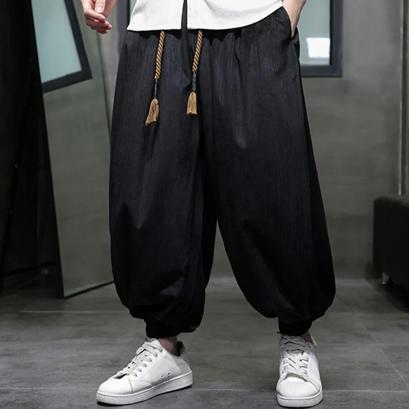 Pantaloni harem da uomo con tasche e coulisse, casual e colorati, adatti a tutti i giorni, con Buddha Stones - Image 5