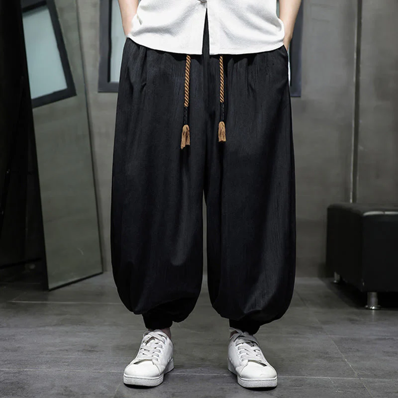 Pantaloni harem da uomo con tasche e coulisse, casual e colorati, adatti a tutti i giorni, con Buddha Stones - Image 6