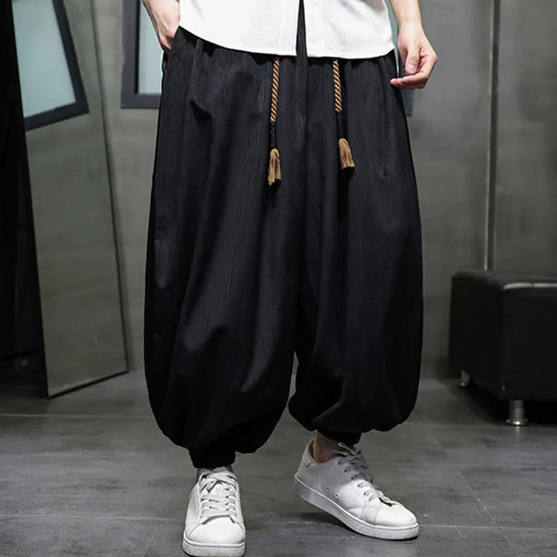 Pantaloni harem da uomo con tasche e coulisse, casual e colorati, adatti a tutti i giorni, con Buddha Stones - Image 7