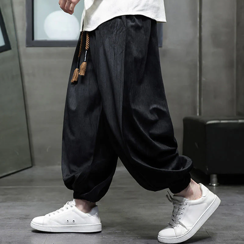 Pantaloni harem da uomo con tasche e coulisse, casual e colorati, adatti a tutti i giorni, con Buddha Stones - Image 8