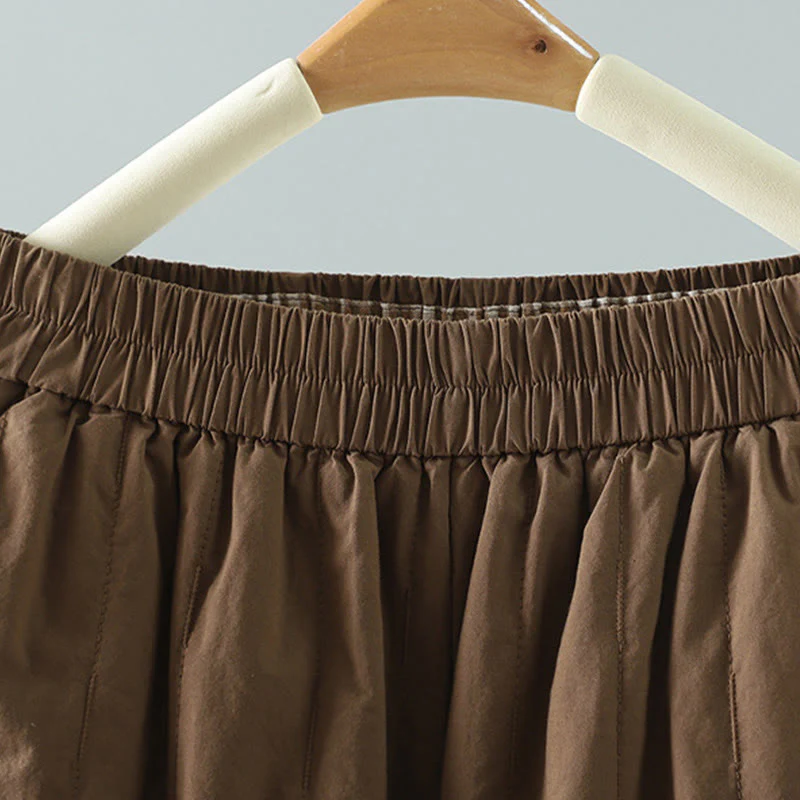 Pantaloni harem invernali da donna in cotone alla caviglia con tasche, Buddha Stones - Image 19