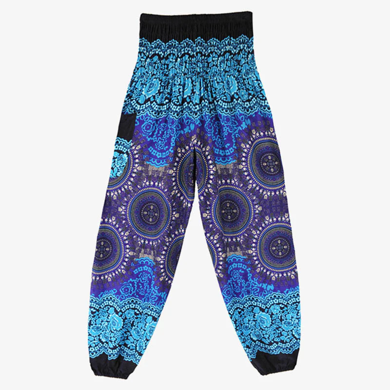 Pantaloni harem larghi Boho Buddha Stones Pantaloni yoga da donna - Image 17