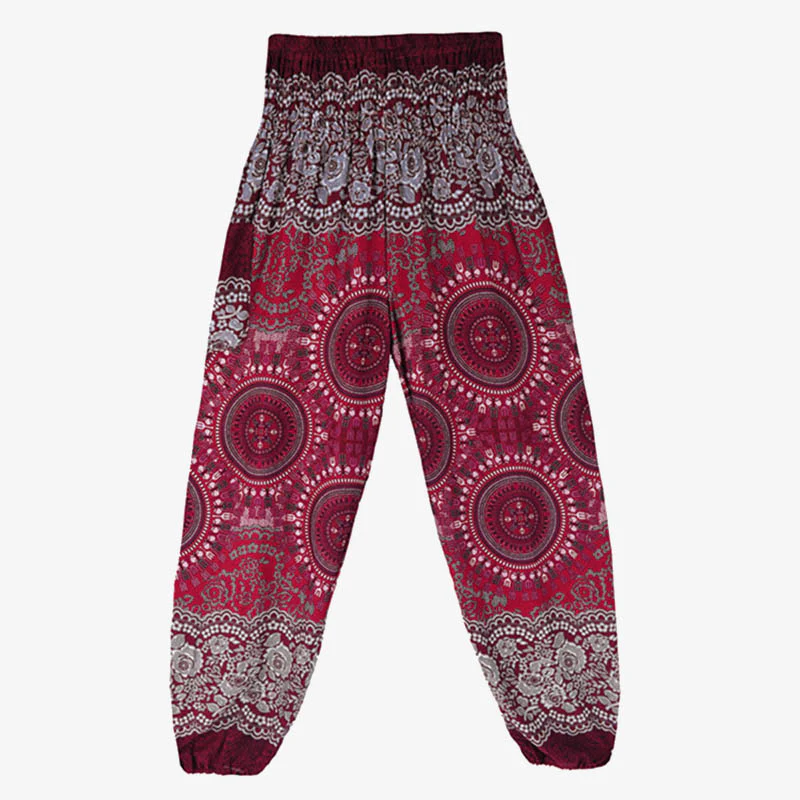 Pantaloni harem larghi Boho Buddha Stones Pantaloni yoga da donna - Image 27