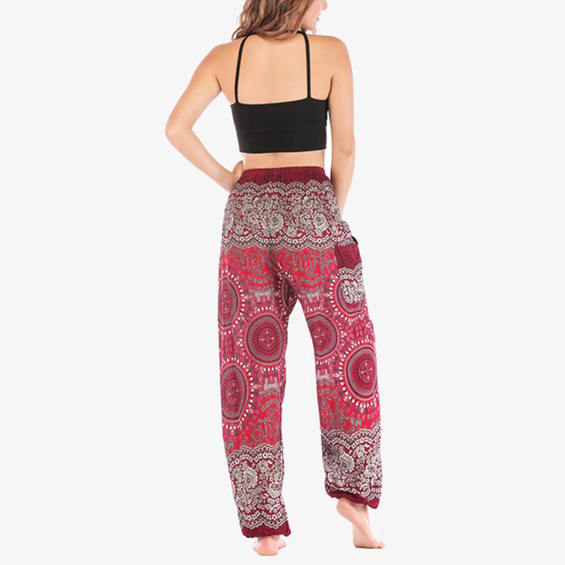 Pantaloni harem larghi Boho Buddha Stones Pantaloni yoga da donna - Image 31