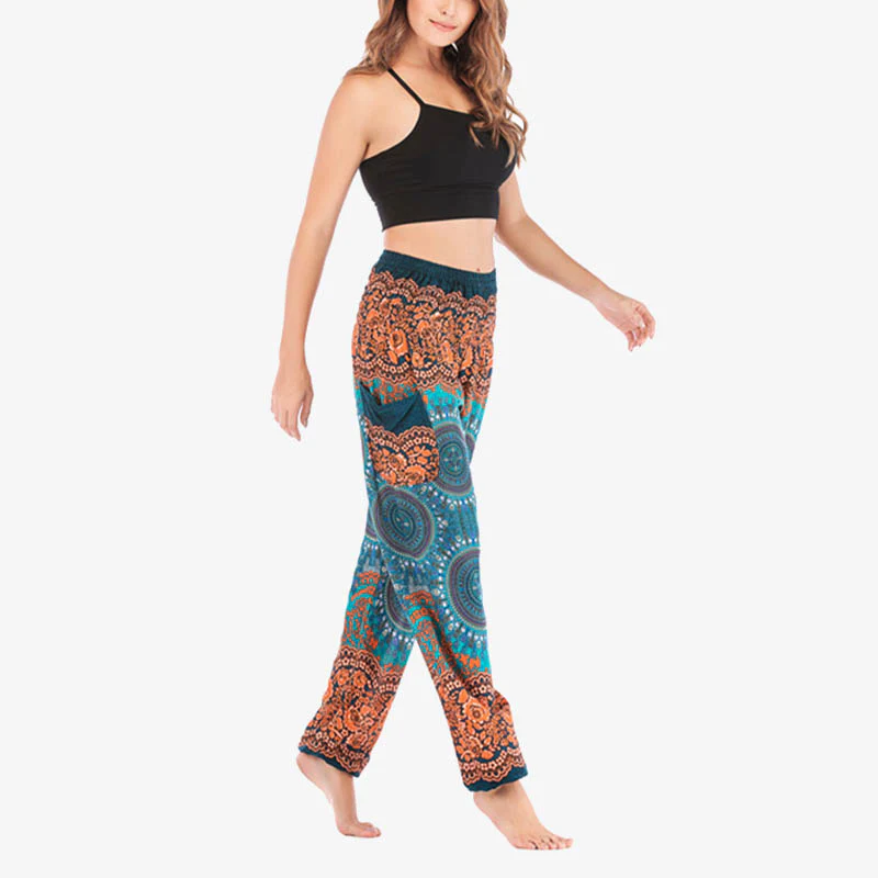 Pantaloni harem larghi Boho Buddha Stones Pantaloni yoga da donna - Image 39