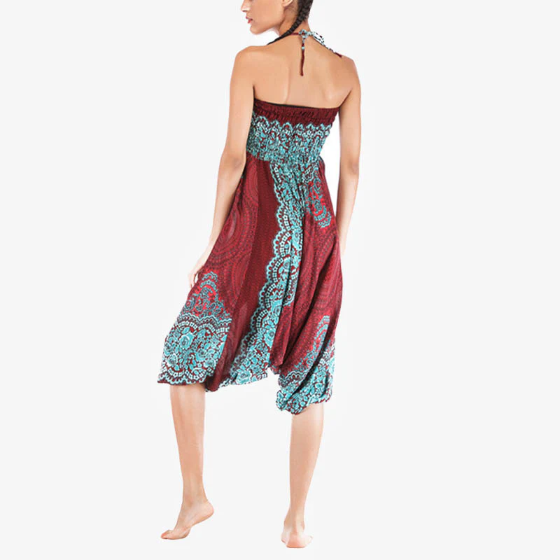 Pantaloni harem larghi con motivo geometrico rotondo Buddha Stones, due stili, tuta, pantaloni da yoga da donna a vita alta - Image 9