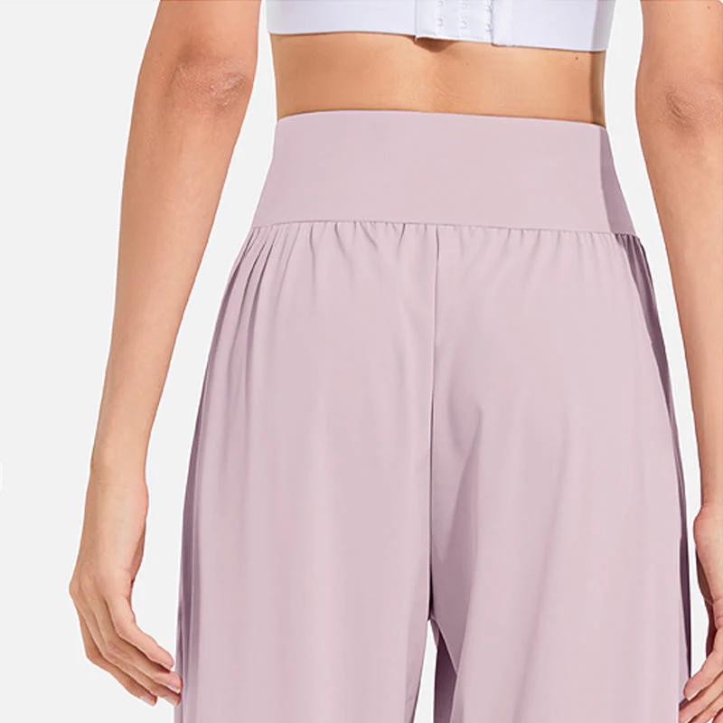 Pantaloni harem sportivi da yoga da donna con tasche e coulisse elastica in vita con motivo Buddha Stones - Image 19