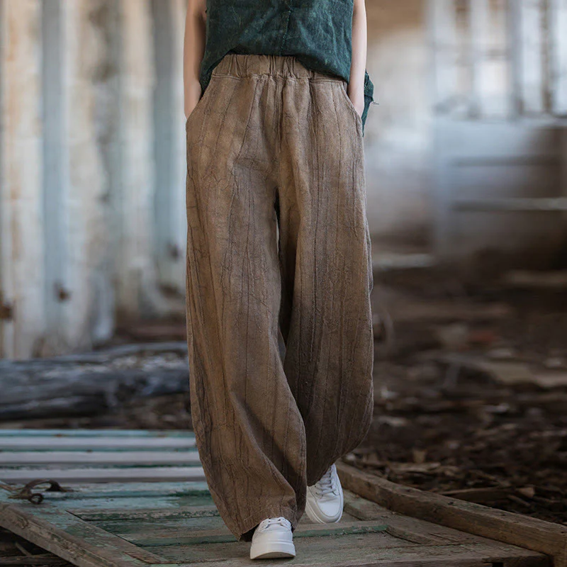 Pantaloni harem tie-dye retrò Buddha Stones, pantaloni da yoga casual da donna con tasche - Image 23