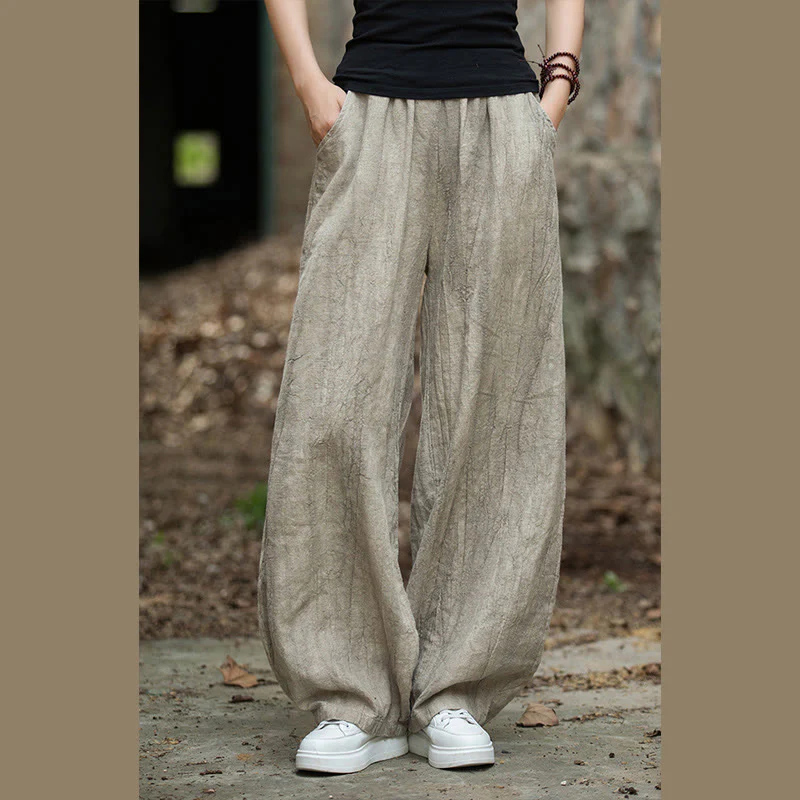 Pantaloni harem tie-dye retrò Buddha Stones, pantaloni da yoga casual da donna con tasche - Image 5