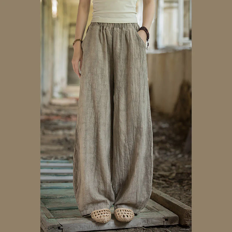 Pantaloni harem tie-dye retrò Buddha Stones, pantaloni da yoga casual da donna con tasche - Image 9