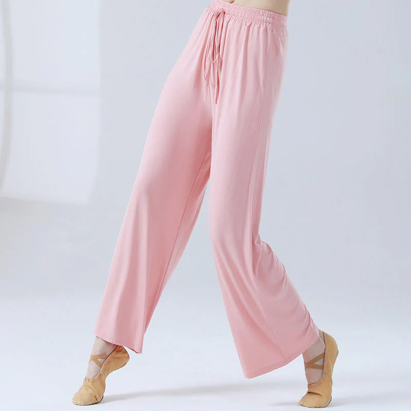 Pantaloni larghi con coulisse in modal Buddha Stones per yoga e danza - Image 17