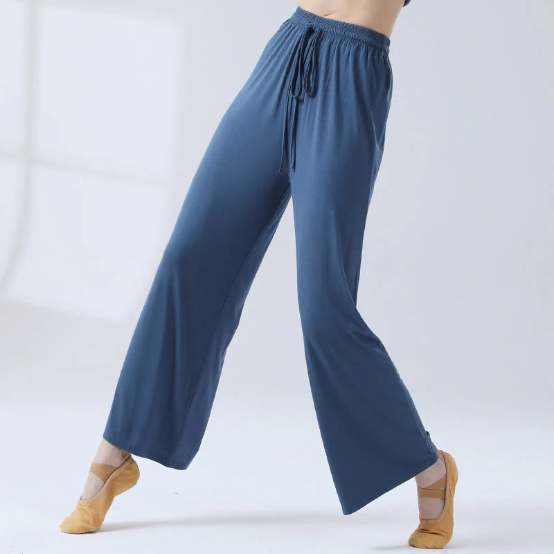 Pantaloni larghi con coulisse in modal Buddha Stones per yoga e danza - Image 20