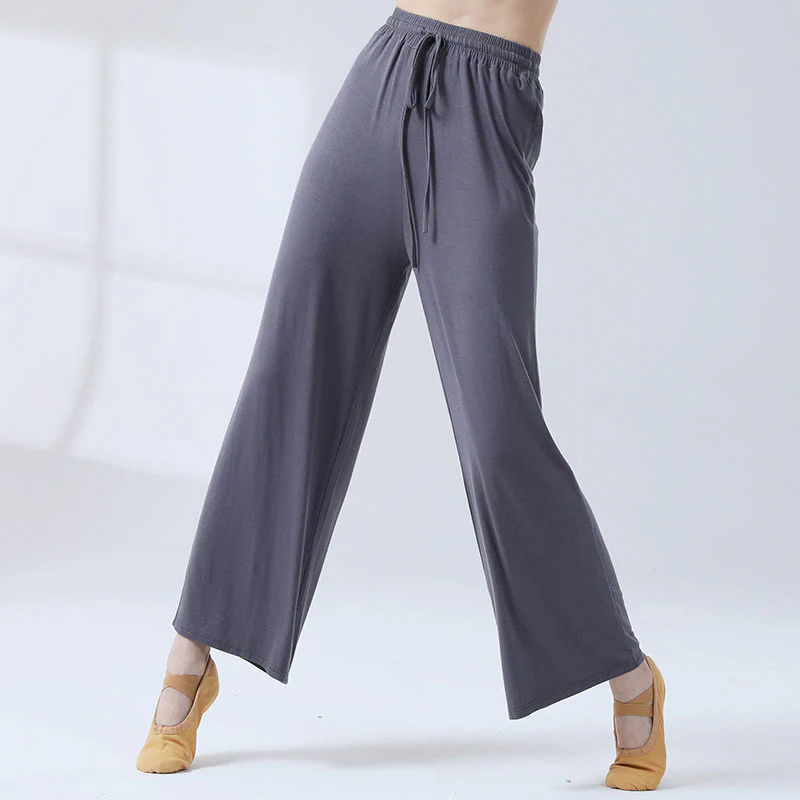 Pantaloni larghi con coulisse in modal Buddha Stones per yoga e danza - Image 23