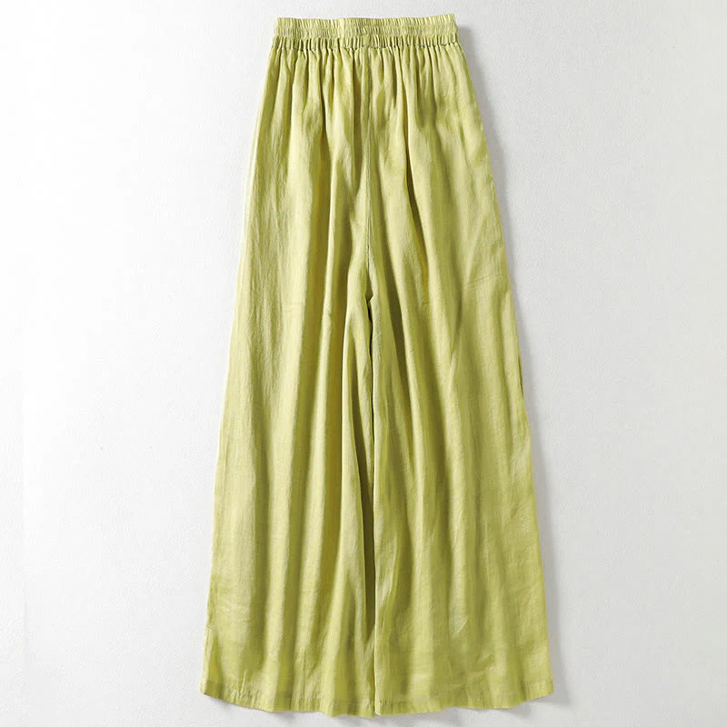 Pantaloni larghi da donna con lacci e tinta unita Buddha Stones - Image 12