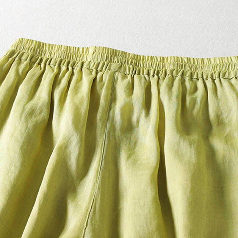 Pantaloni larghi da donna con lacci e tinta unita Buddha Stones - Image 15