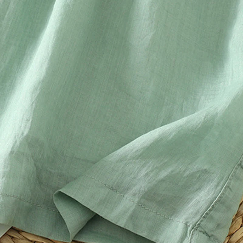 Pantaloni larghi da donna in poliestere con tasche, foderati in tinta unita e elasticizzati, modello Buddha Stones - Image 18