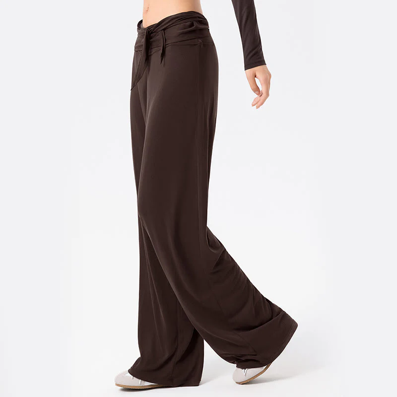 Pantaloni sportivi da donna a gamba larga, traspiranti, con lacci, casual, Buddha Stones - Image 12