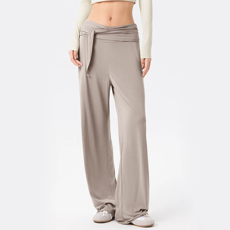 Pantaloni sportivi da donna a gamba larga, traspiranti, con lacci, casual, Buddha Stones - Image 18