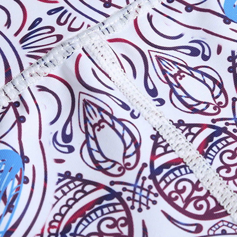 Pantaloni sportivi da yoga con stampa Buddha Stones Flowers Leaves Birds Fitness Leggings da yoga da donna - Image 11