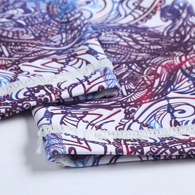 Pantaloni sportivi da yoga con stampa Buddha Stones Flowers Leaves Birds Fitness Leggings da yoga da donna - Image 13