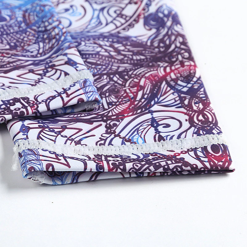 Pantaloni sportivi da yoga con stampa Buddha Stones Flowers Leaves Birds Fitness Leggings da yoga da donna - Image 15
