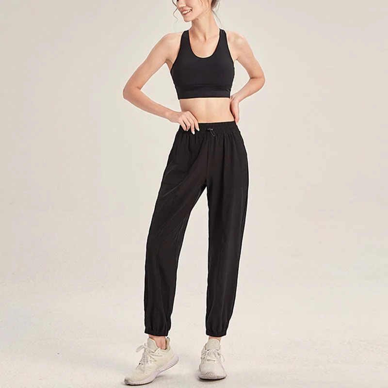 Pantaloni sportivi da yoga fitness Buddha Stones con tasche - Image 14