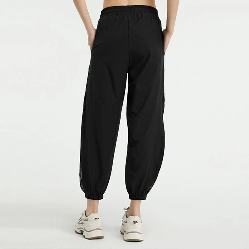 Pantaloni sportivi da yoga fitness larghi a vita alta con tasche Buddha Stones - Image 11