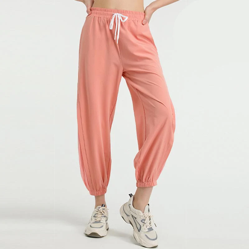 Pantaloni sportivi da yoga fitness larghi a vita alta con tasche Buddha Stones - Image 12