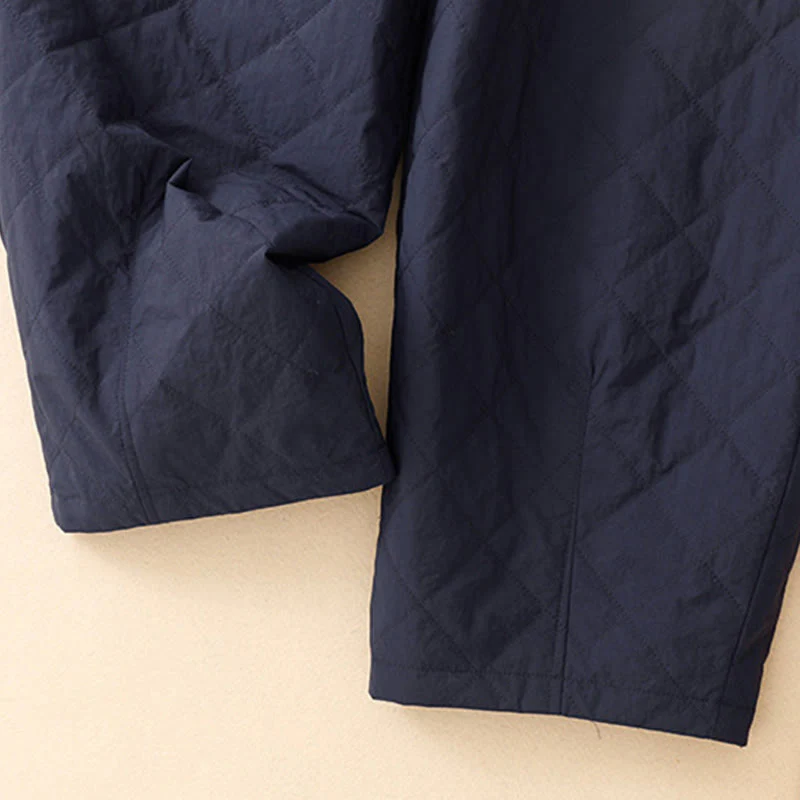 Pantaloni termici da donna in cotone con coulisse e vita elastica Buddha Stones Winter Lines e tasche con cerniera - Image 6
