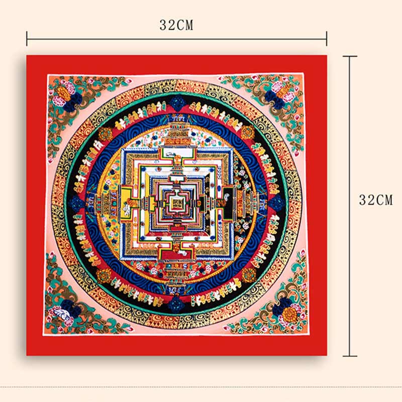 Pittura tibetana fatta a mano Thangka Mandala Blind Box Motivo colore casuale - Image 17
