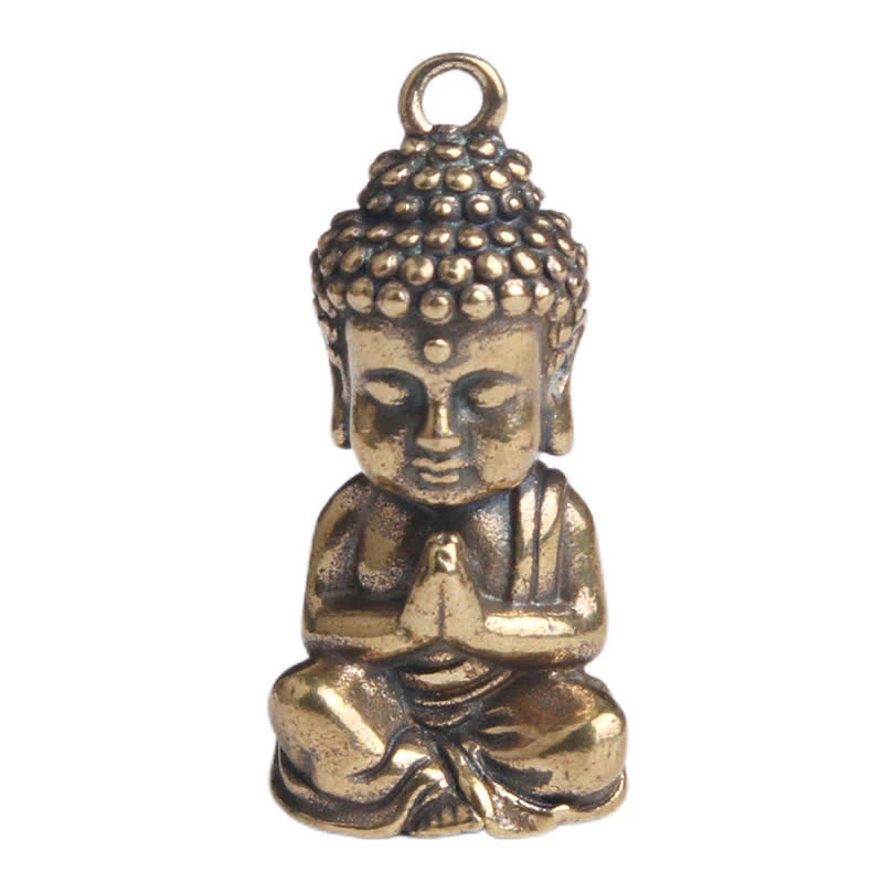 Portachiavi con ciondolo in rame con compassione del Buddha - Image 8