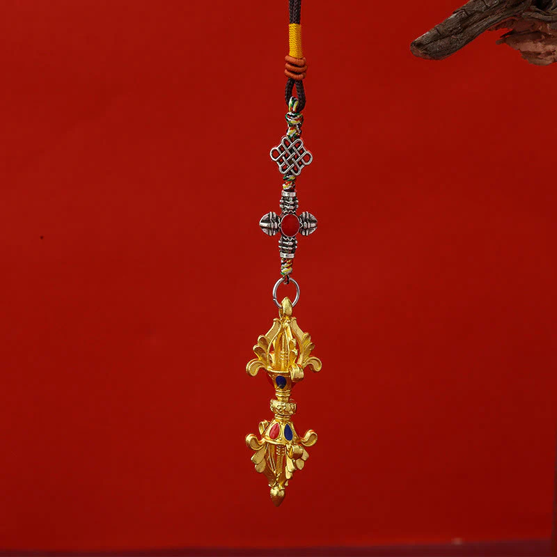 Portachiavi con corda dell'illuminazione Vajra Buddha Stones - Image 3