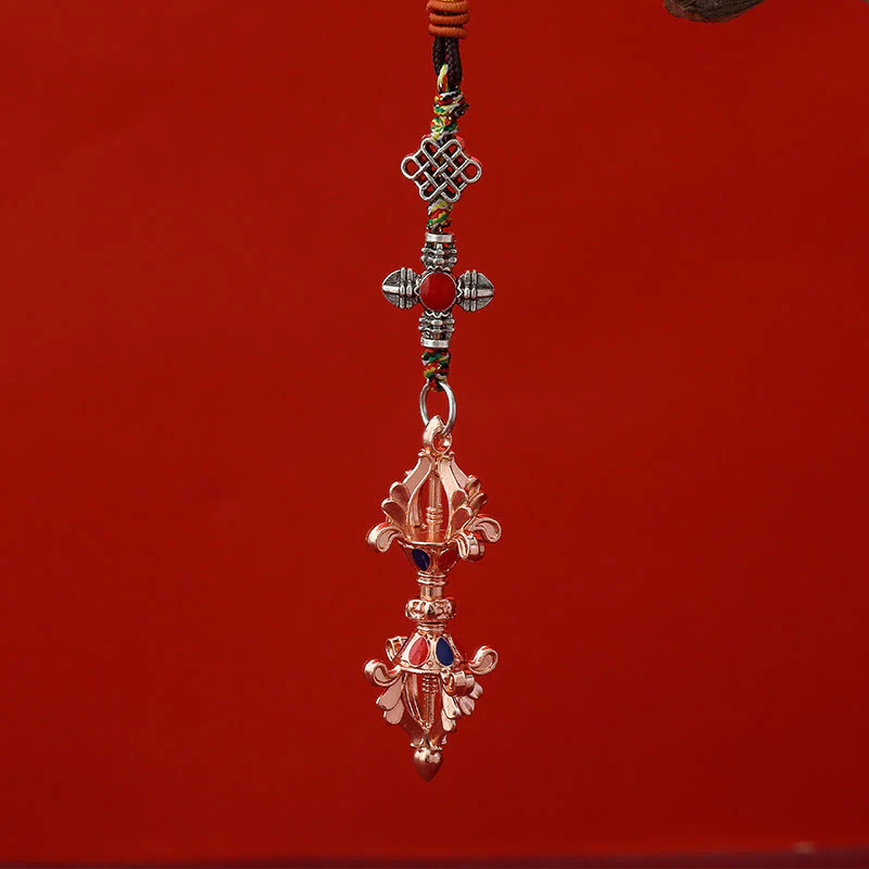 Portachiavi con corda dell'illuminazione Vajra Buddha Stones - Image 5