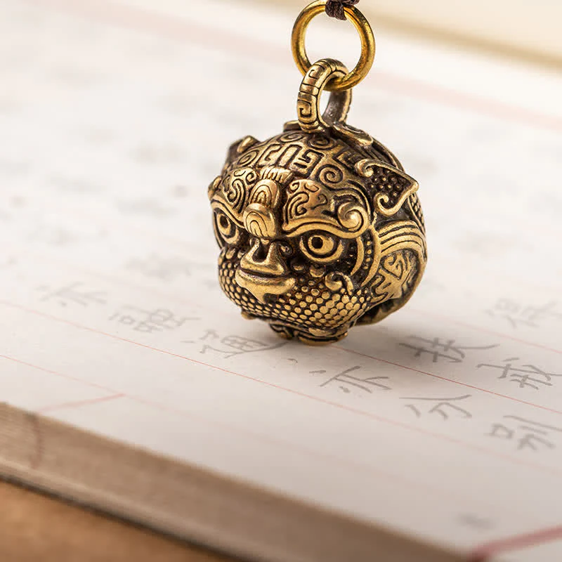 Portachiavi in rame con pietre Buddha Stones PiXiu Wealth - Image 8