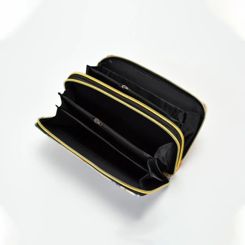 Portafoglio porta contanti con ricamo bifacciale Buddha Stones Peacock Shopping Purse - Image 8