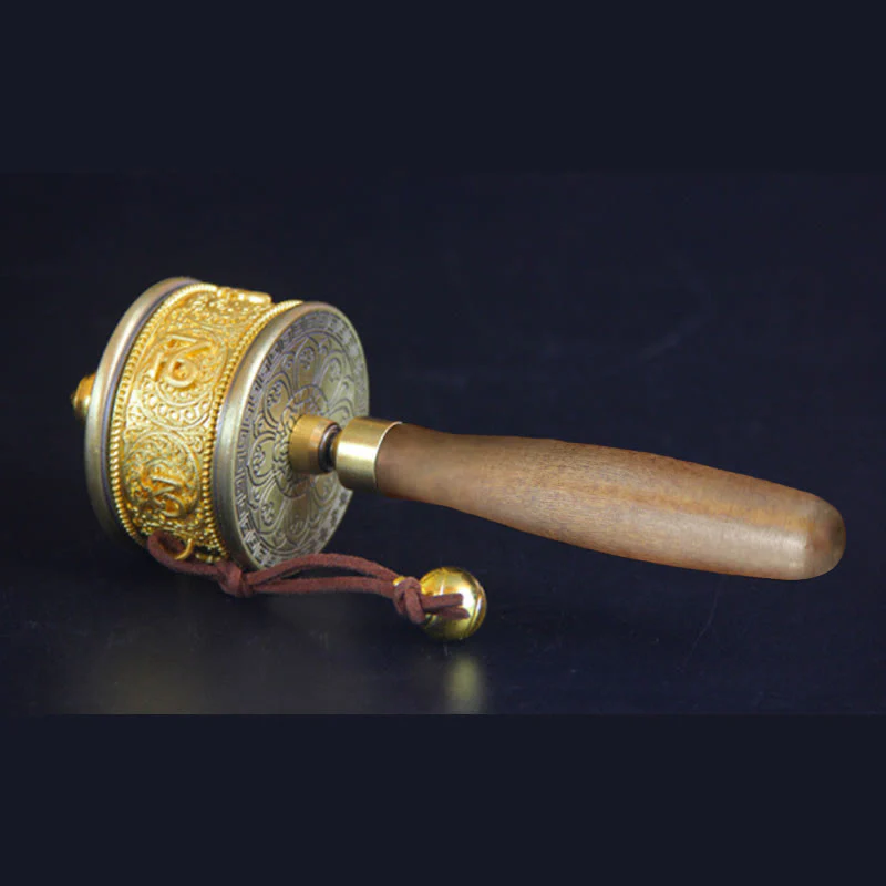 Ruota della preghiera tibetana fortunata Decorazione con sei parole vere - Image 4