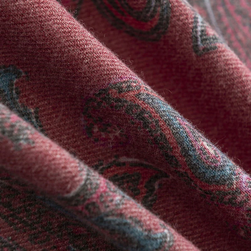 Scialle con stampe paisley tibetane Buddha Stones , autunno inverno, morbido e caldo, sciarpa avvolgente - Image 8